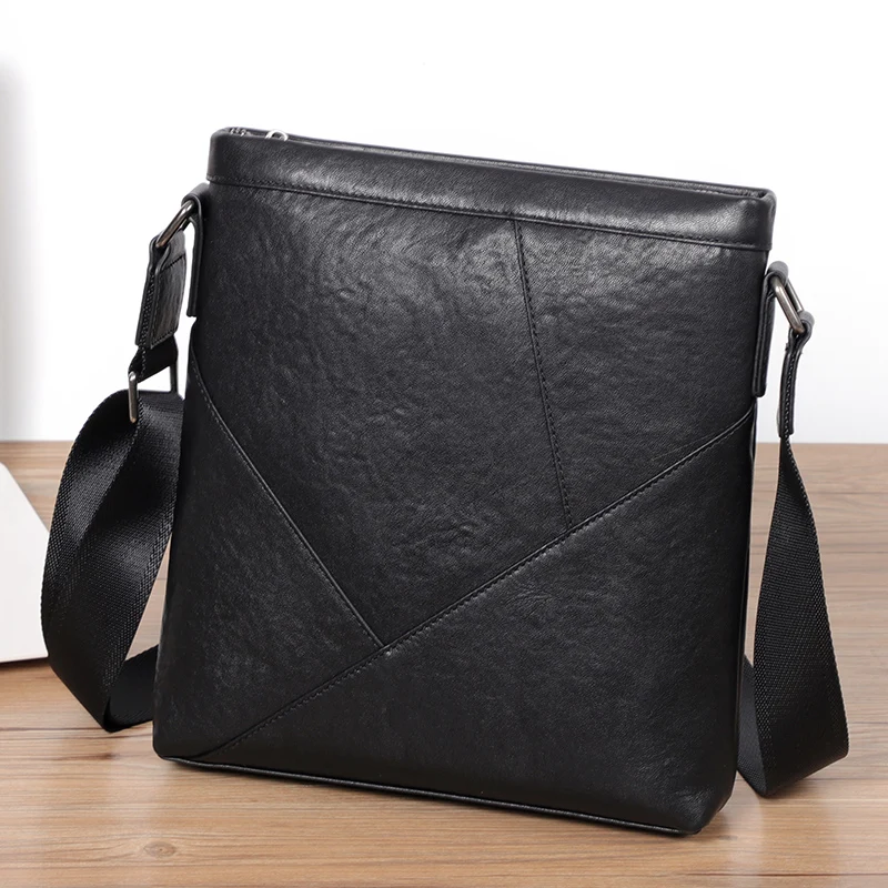 Genuine Leather Men Shoulder Bag Work Business Crossbody Bag Casual Side Bags Luxury Brand Best Gift Husband Father