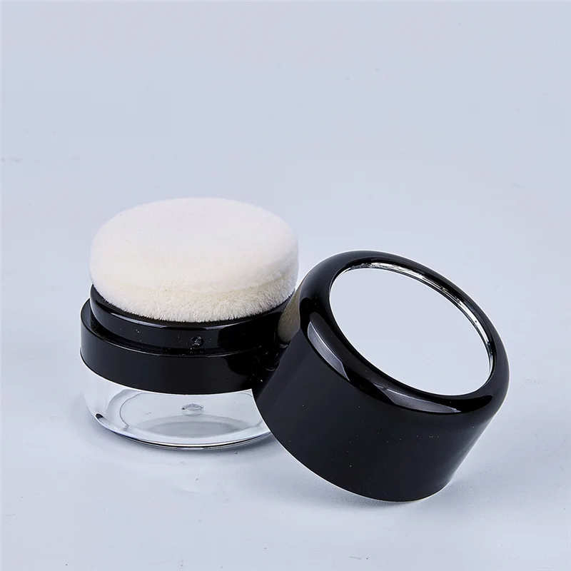 X11A Empty Loose Powder Box, Makeup Powder Box, Portable Mirror Loose Powder Box, Mirror Travel DIY Makeup Foundation
