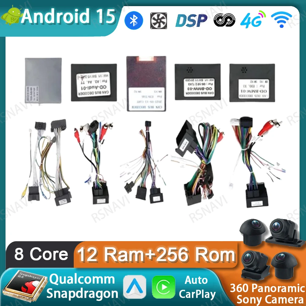 ForToyota For Honda For Kia 2024 For Nissan Canbus Cable For BMW For Benz For Mini Optional For Mazda For Mitsubishi For Hyundai