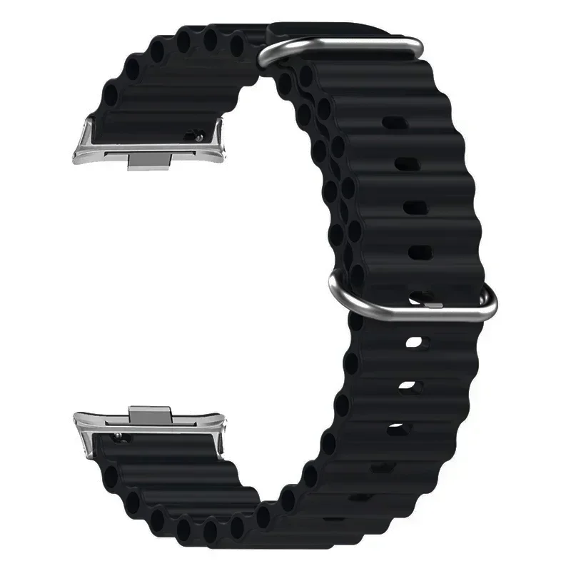 Correa Oceánica para Xiaomi Redmi Watch 4, repuesto de pulsera de Metal para iwatch Mi Band 8 Pro, accesorios de banda de silicona