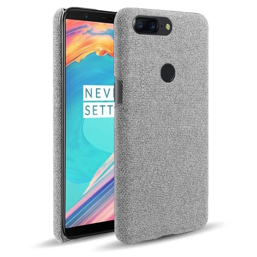 Cloth Cases For Oneplus 5T Case Case Slim Retro Cloth Hard Phone Cover For One Plus A5010 5 T Capa 1 + 5T 1+5 Funda Coque