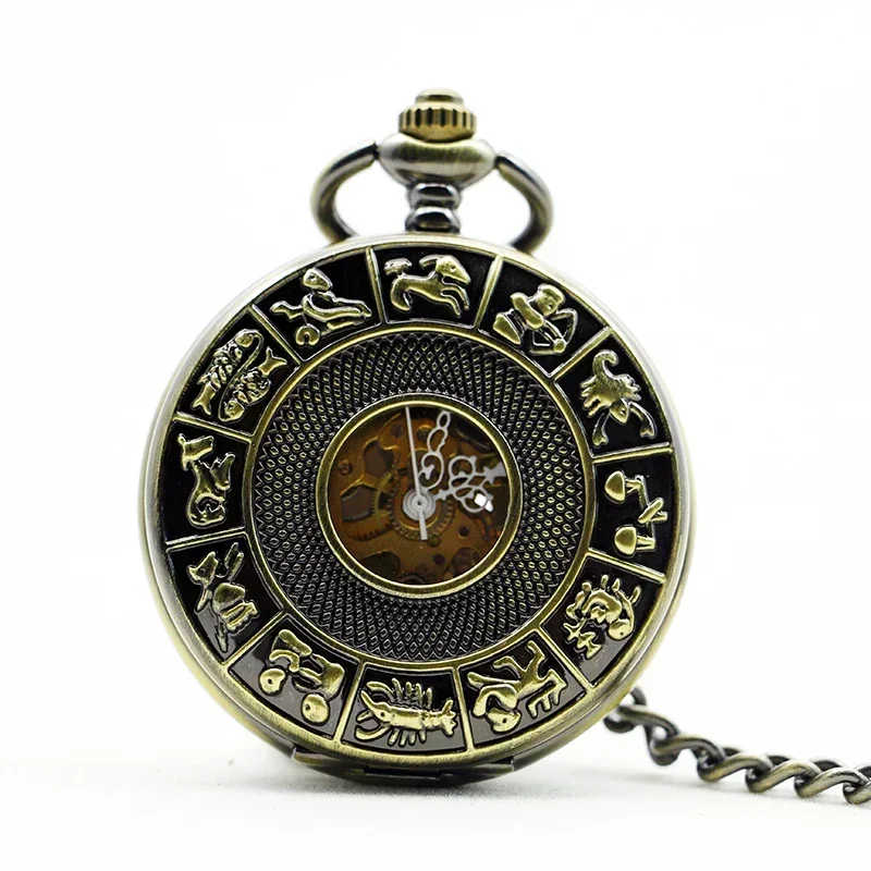 

Unique Fashion Personality Pocket Watch Mechanical For Men Women Steampunk Retro Hand-winding Fob Watch reloj hombre