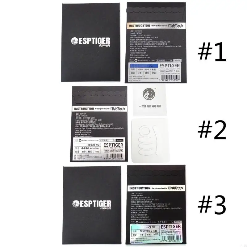 

P9JB 1Pack Mouse Skates Replacement Glide Feet Pads Esportstiger Mouse Feet Sticker for G Pro Wireless Mouse