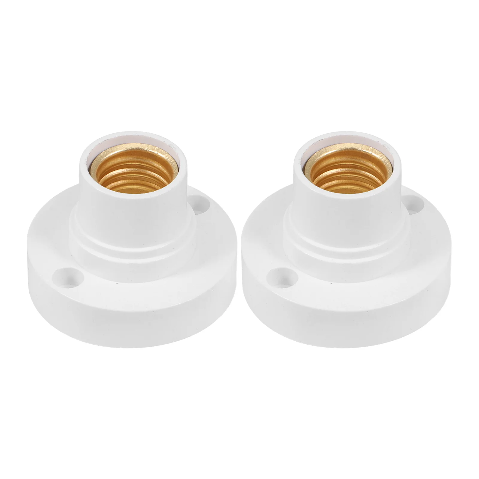 

2Pcs Reliable E14 Small Screw Lamp Holder Bulb Socket Round Light Socket Electrical Testing Light Bulb Base Holder