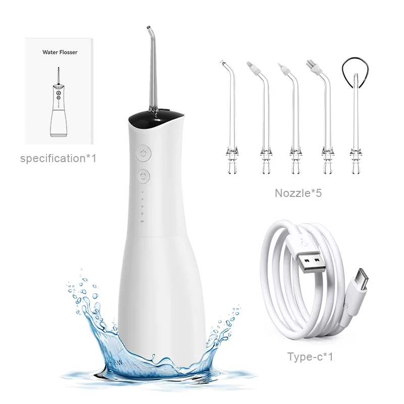 STLF USB Power Source Electric for Oral Irrigator Cordless Water Flosser for Teeth Cleaning Oral Hygiene Care Clea