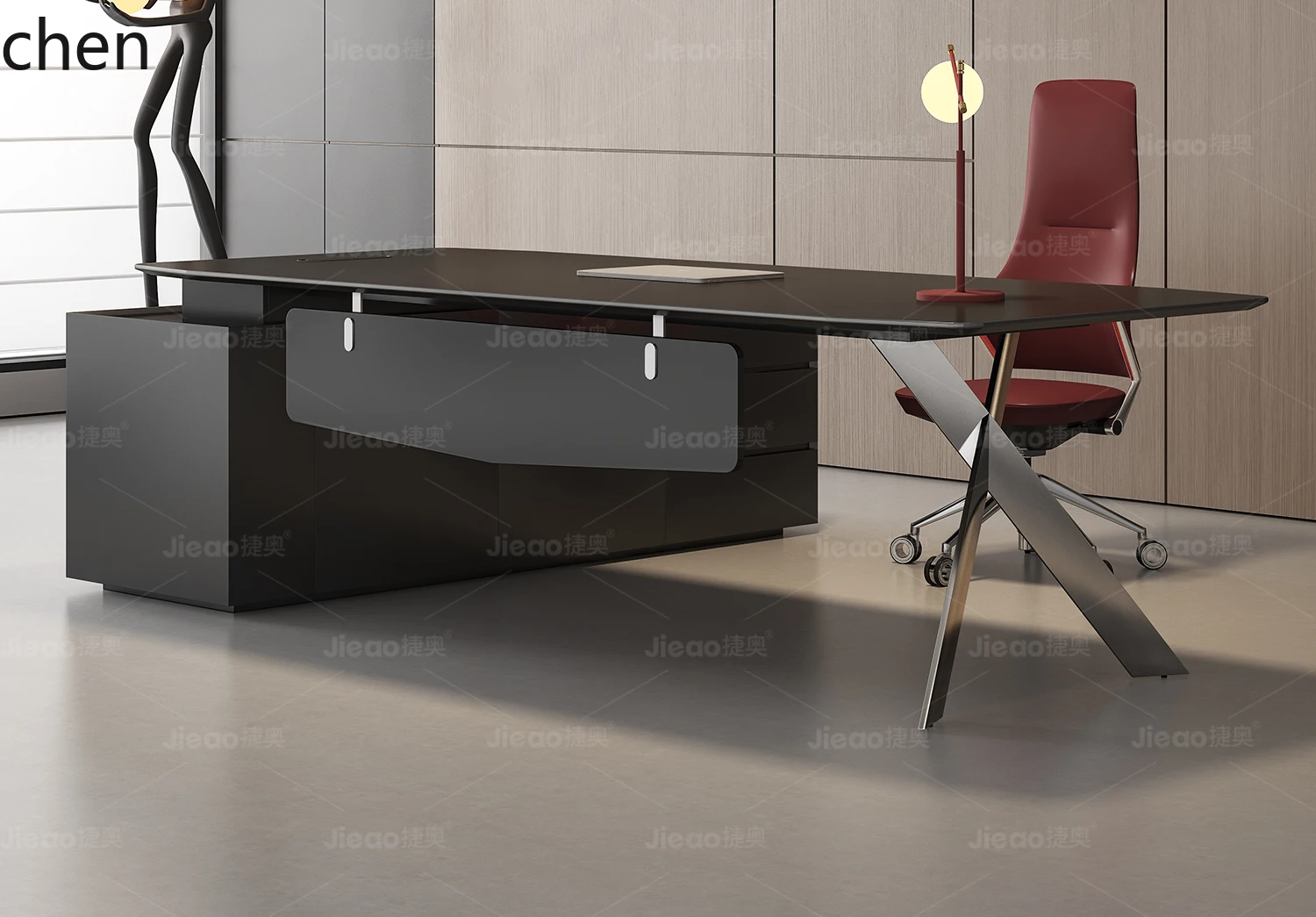a1 Simple Modern High-End Office Desk and Chair Set