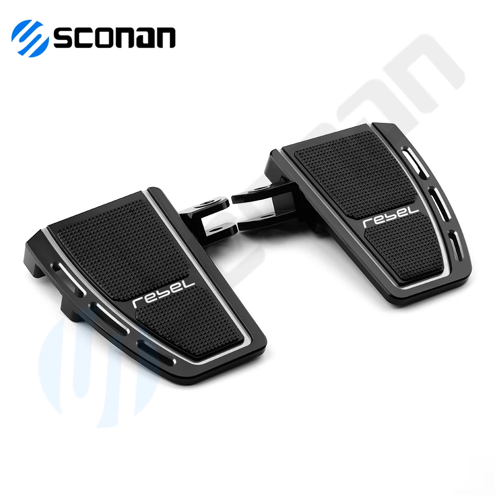 For Honda Rebel CMX1100 CMX 1100 Motorcycle CNC Aluminum Wide Footpeg Front Rider Foot Pegs Rest Footboards Enlarger Pedals