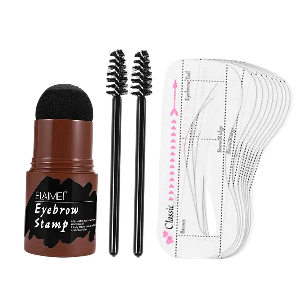 Eyebrow Stamp Shaping Kit Reusable Eyebrow Stencils 10Pcs Eyebrow Cards Tools for Hairline Natural Eyes Makeup Eyebrow Trimming