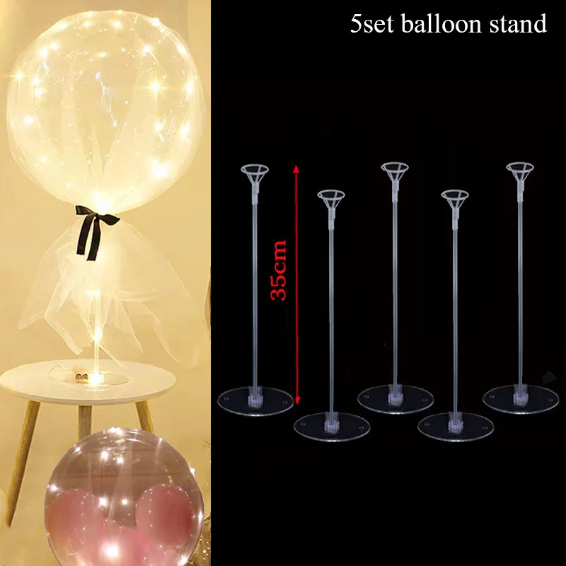 1set 7/10 tubi supporto per palloncini colonna palloncini arco bastone buon compleanno Ballon bambini Baby Shower decorazione per feste di matrimonio