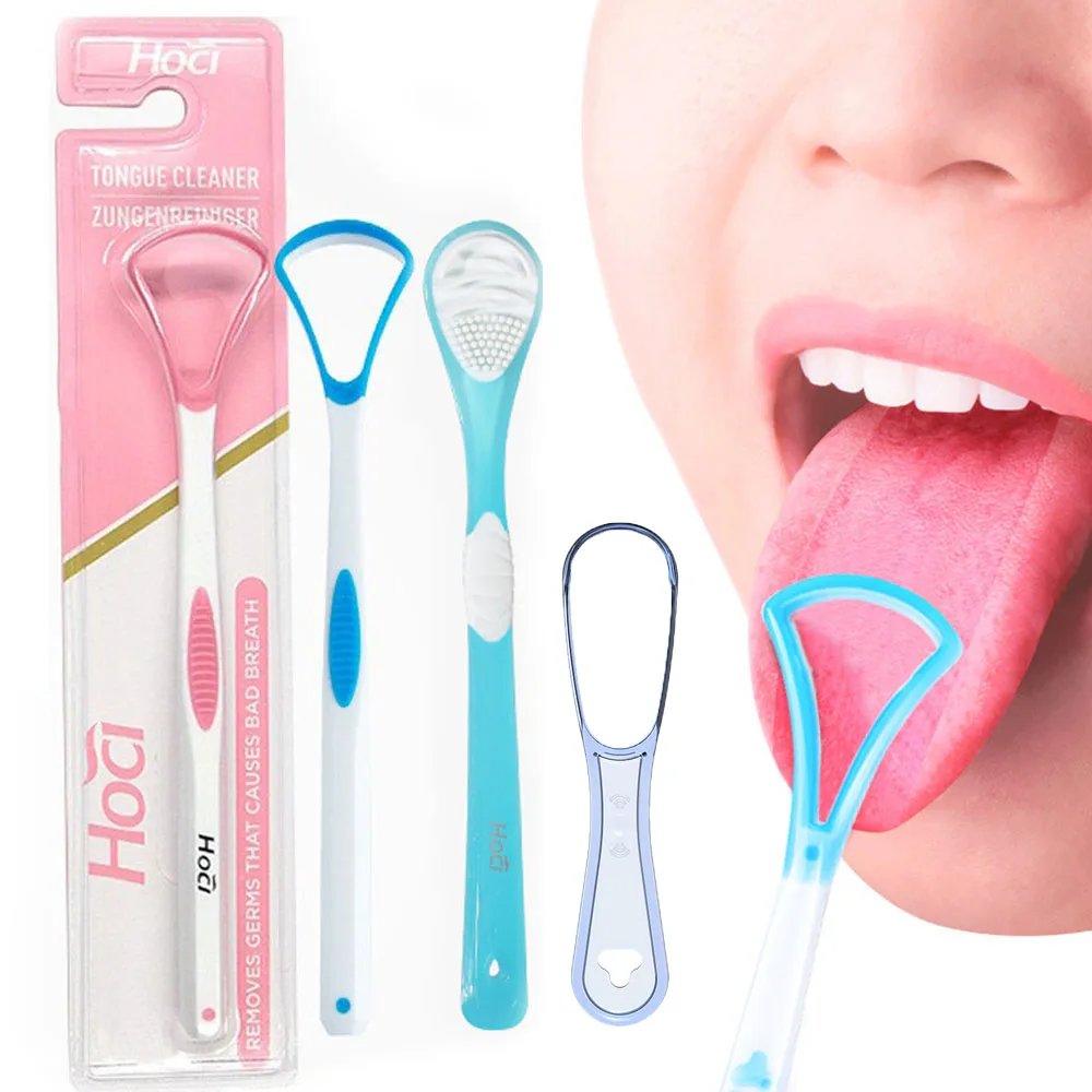 1pcs Professional Tongue Cleaner Reusable Tongue Scrapper With Non-slip Handle Oral Hygiene Tools For Daily Tongue Cleaning