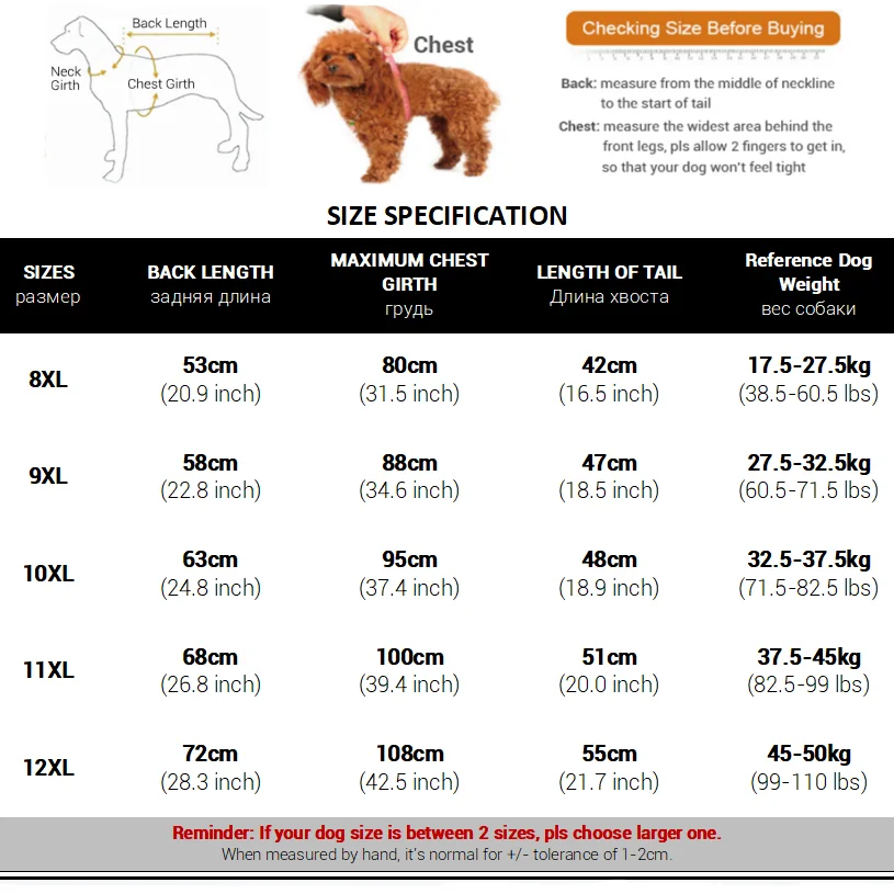 犬のレインコート,取り外し可能なテールカバー付きの大きくて完全に覆われたフード付きの防水犬のレインジャケット,Huskysamoyed服