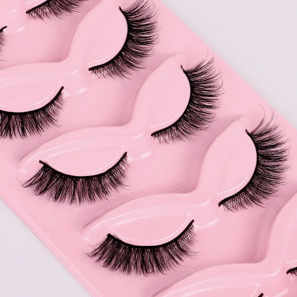 New Natural Appearance False Eyelashes Fluffy Mink Cat Eyelashes 13mm Long Soft Fake Eyelashes Women Girls