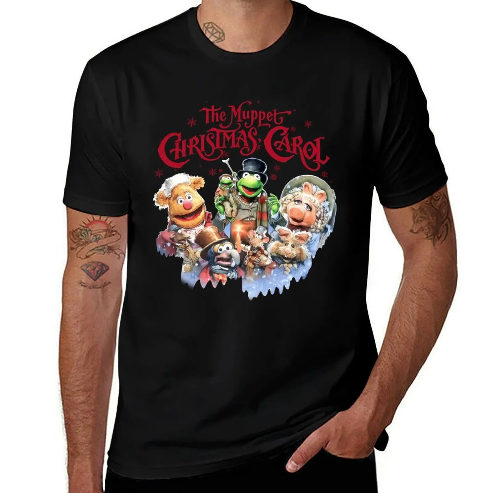 

90S Muppets Christmas Carol T-Shirt blue archive vintage t shirts tops fruit of the loom mens t shirts