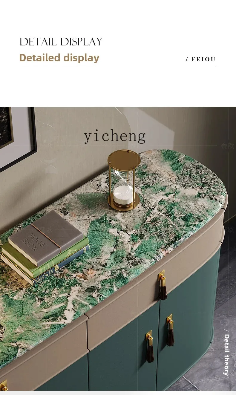 

LX side cabinet storage marble custom restaurant premium entrance shoe cabinet