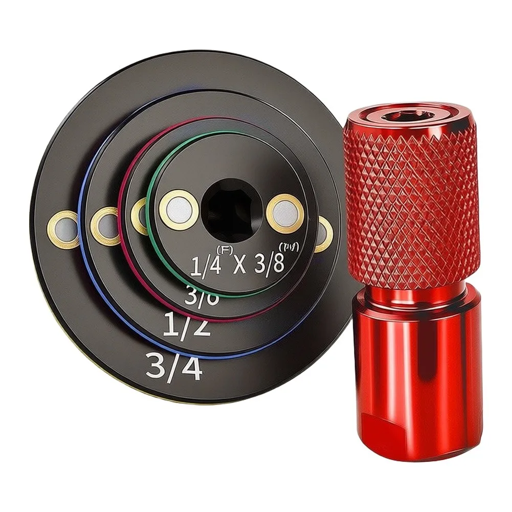 5pcs For Impact Socket Adapter Set Drive Ratchet Adapter Set 1/4 To 3/8 Angle Grinder To Electric Drill Connector Tool