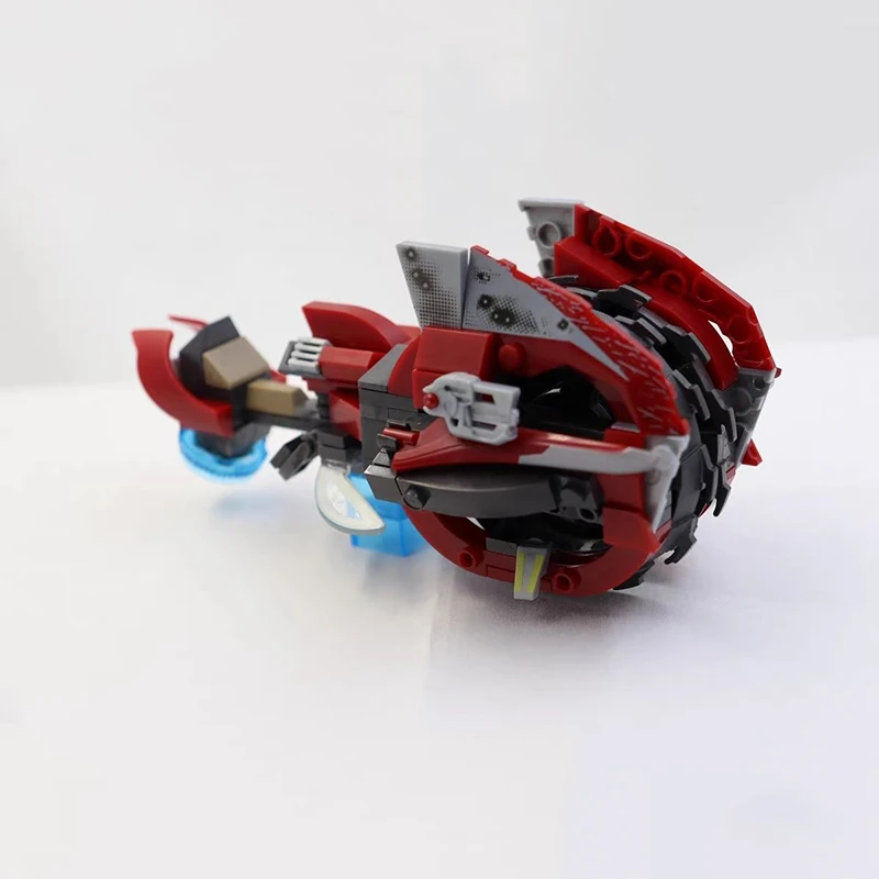 Technical Construx Hot Wheels Motorcycle Building Block War Mech Robot Weapon Motorbike Model Bricks Toy For Kid Adult Gift