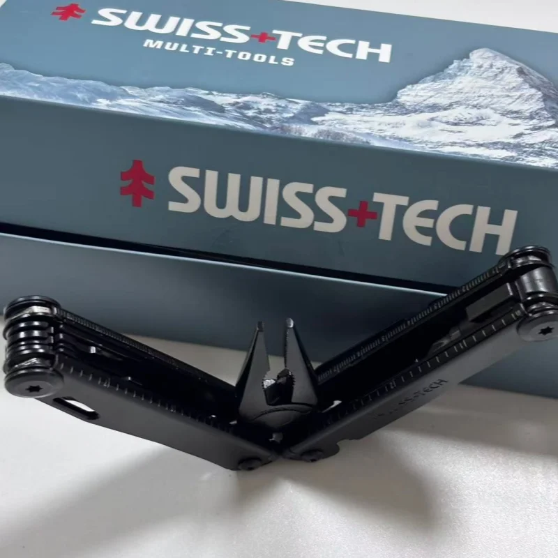 SWISS TECH 18 in 1 Multitool Pliers Folding Multi-functional Combination Tool Pocket Knife Portable EDC Outdoor Equipment