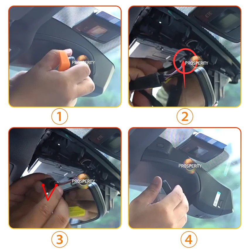 ل Volkswagen VW id4 id6 id5 ID.4 ID.5 ID.6 id 4 5 6 داش كام كاميرا لأودي Q4 e-tron 2022 FHD مسجل Dvr للسيارة سهلة التركيب #2