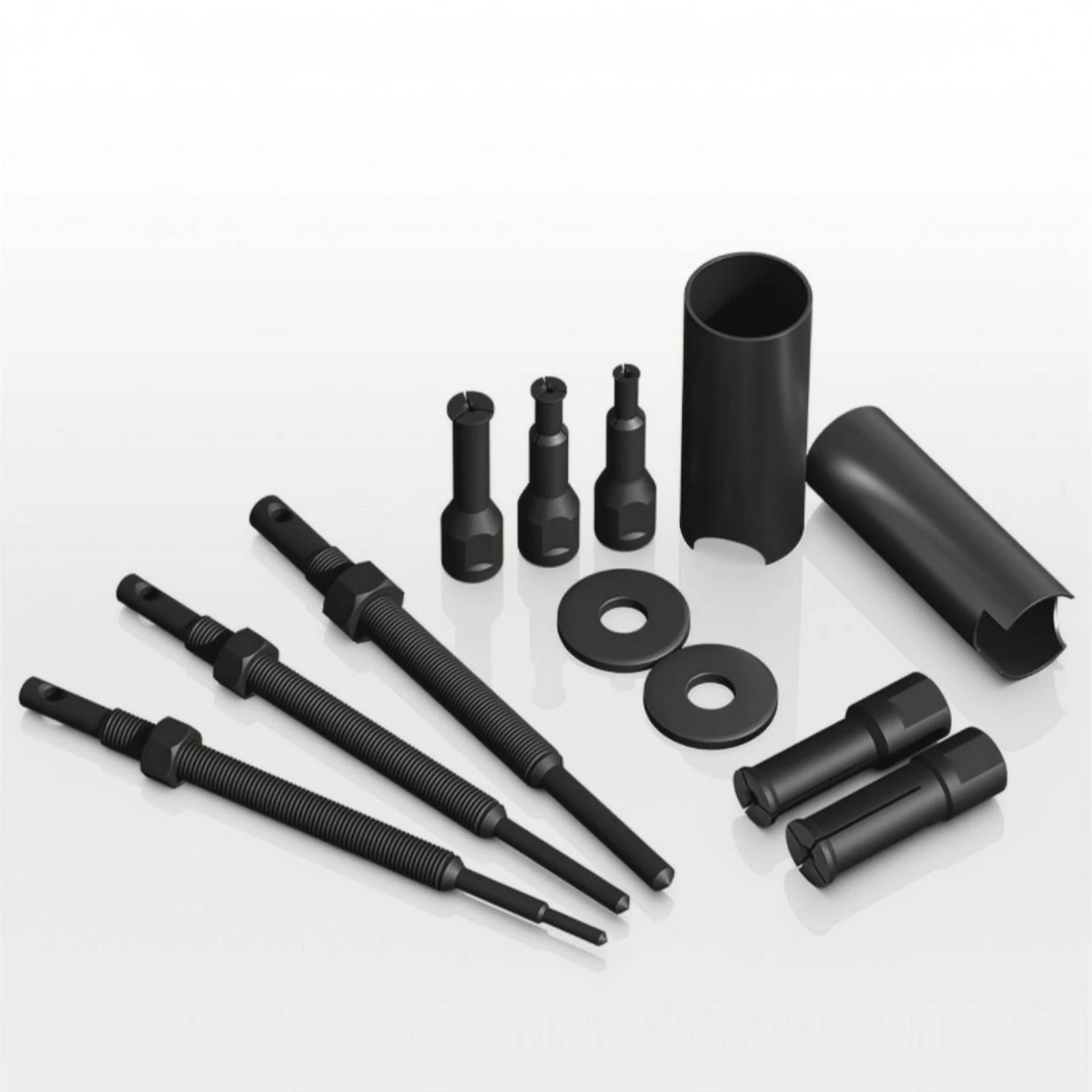 

Inner Collar Bearing Puller 12-Piece Bearing Removal Tool Kit Threaded Puller Rod Kit Molded Interior Adapter Pieces