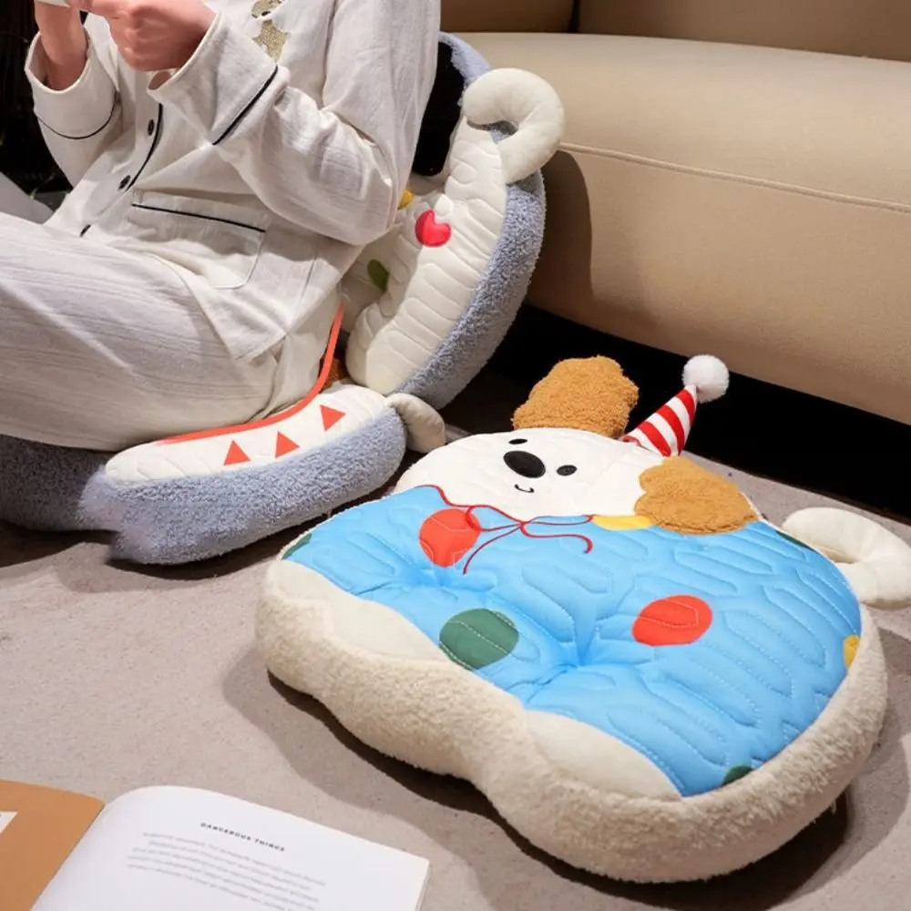 

Home Decor Cartoon Cooling Seat Cushion Non-slip Dog Pattern Lumbar Cushion Washable Breathable Back Support Pillow Sofa