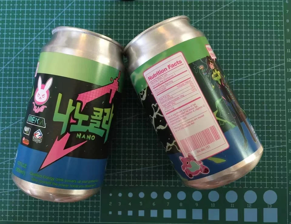 D. Va Nano Cola Roestvrij Drankje Blikje Fles Met Sipper Game Overwatches Roze Dva Konijn Knuffels Ow 330Ml