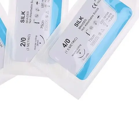 

12PC Dental Sutures Veterinary Practice Suture Kit with Thread Surgical Simulation Material Surgeon Suture Needle Stitches