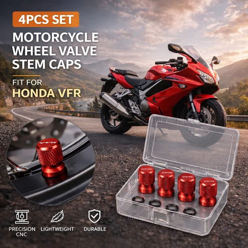 Para HONDA VFR 800 1200X VFR750 VFR800X VFR800F VFR1200X Accesorios para Motocicleta Tapa de Válvula de Neumático de Aluminio CNC Cubierta de Puerto de Aire