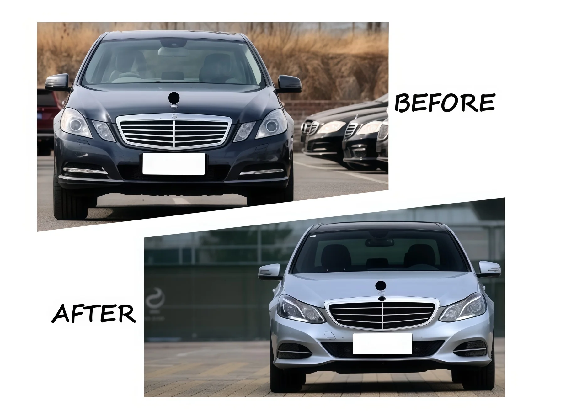 Hot Sale  Body Kit for  -Benz E-Class 10-13 W212  Upgrades for E Class W212 14-15 Executive Versions Bumper Old to New