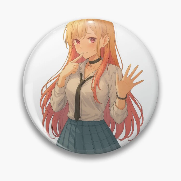 My Dress Up Darling Badge Pins Funny Collar Custom Clothes Manga Metal Broches Broche Pins for Backpacks Fashion Manga