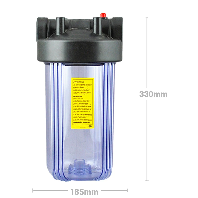 Coronwater 10-Inch Clear Big Whole House Water Filter Housing with Wrench Bracket 1\