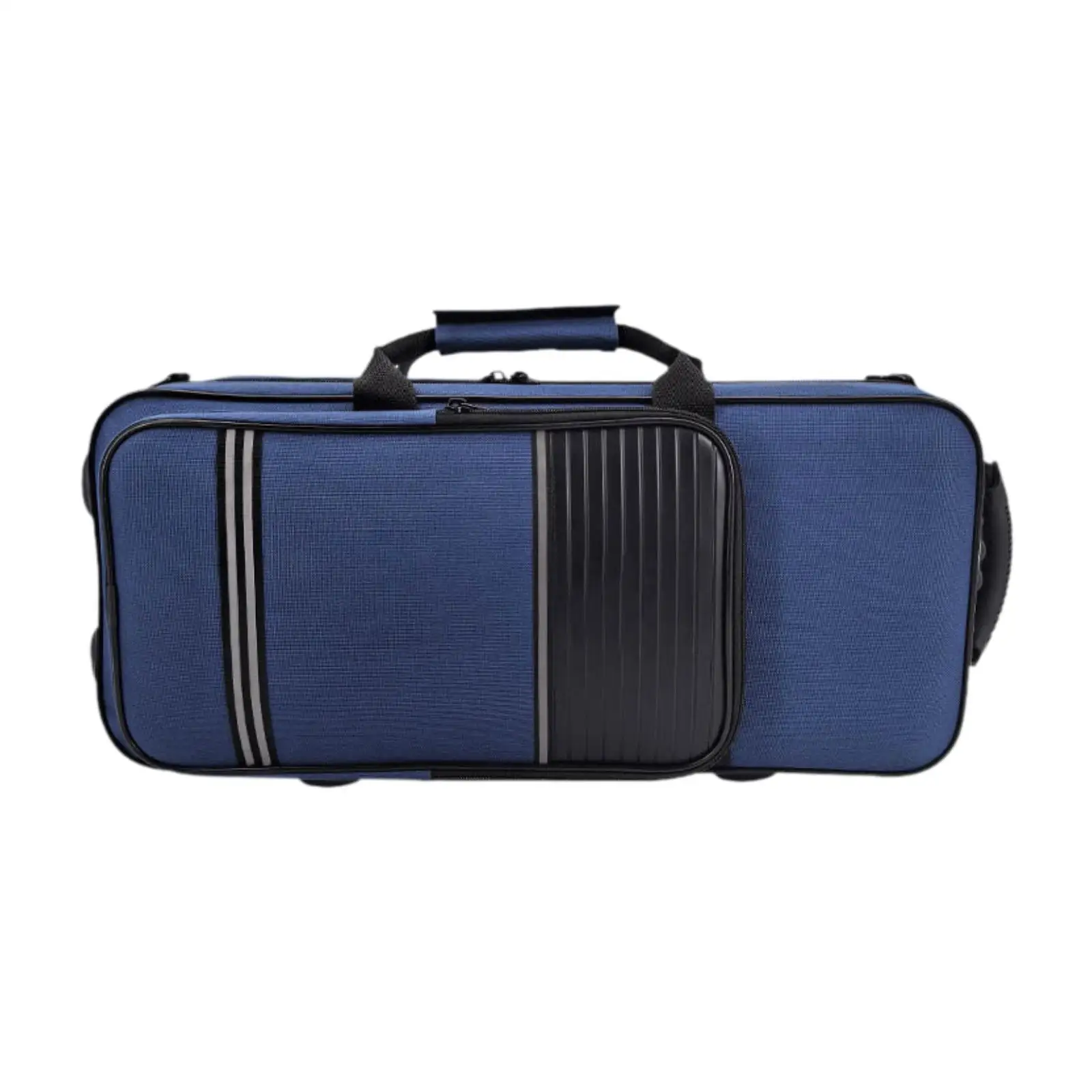 Trumpet Gig Bag Backpack Portable with Pocket Canvas Exterior Double Zipper Adjustable Shoulder Strap Wind Instrument Bag