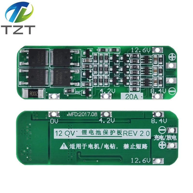 3S 20A リチウムイオンリチウム電池 18650 充電器保護ボード PCB BMS
