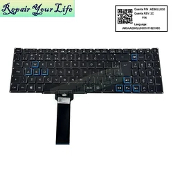 Latein Spanisch PT-BR Brasilien Tastatur mit Hintergrundbeleuchtung für Acer Predator Helios 300 PH315-52 PH317-53 Notebook PC Gamer Tastatur RGB Licht