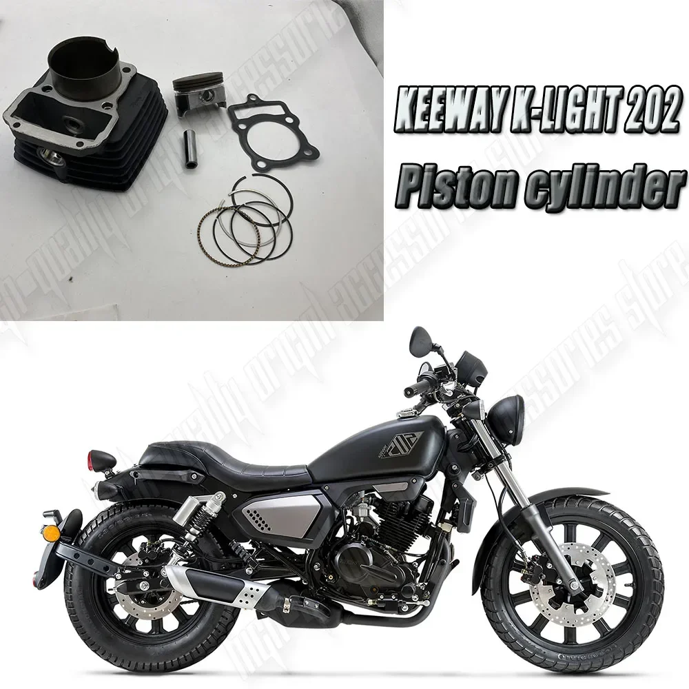 

KEEWAY Black Motorcycle Cylinder Rebuild Kit Piston for Superlight 125/150/200 Superlight125 150cc Big Bore 62mm Compatible
