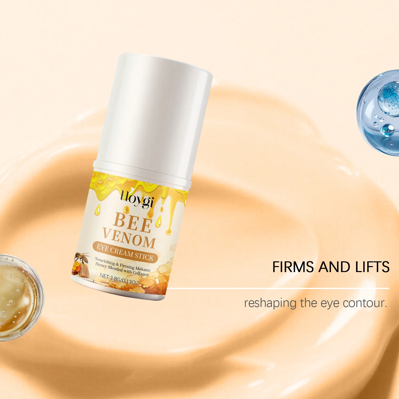 شد العين عصا مع العسل الكولاجين تشديد العين الأسطوانة للخطوط الدقيقة سهلة تطبيق العناية بالعين عصا ترطيب تحت العلاج #4