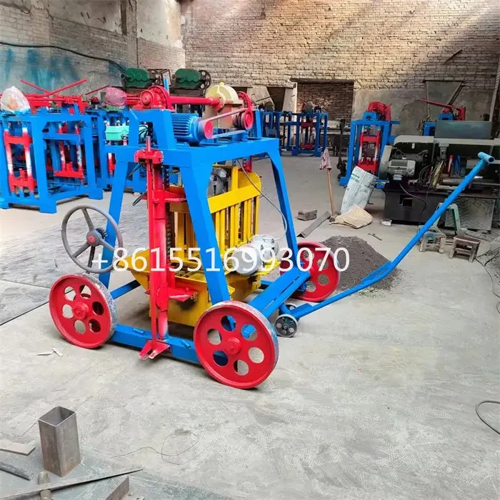 mobile Egg laying concrete brick molding maker pavers cement hollow block making machine equipment