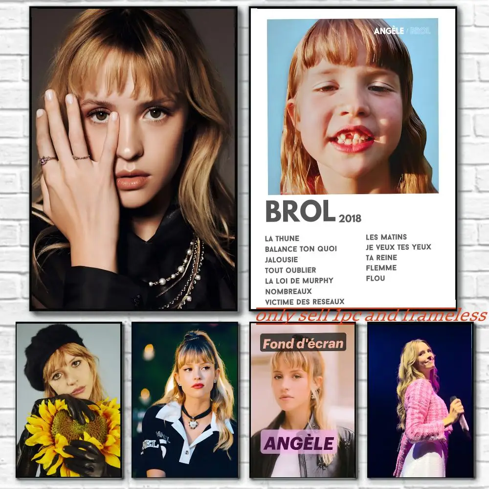 Pop Music Singer A-Angele-S Poster Room Wall Art Decor Waterproof Poster For Home Bar Bedroom Decoration Gift