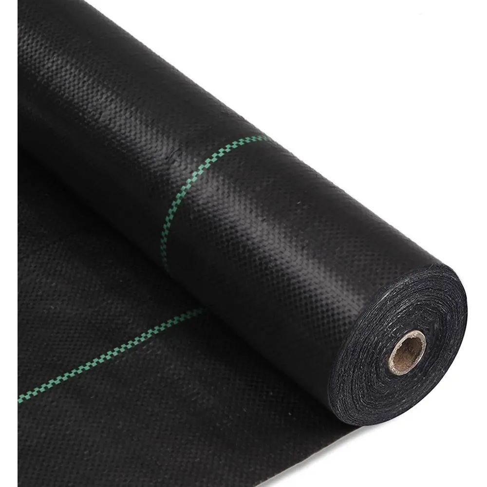 4tx300t Heavy Duty Weed Barrier Fabric, Garden Ground Cover Mat, Weed Control Cloth, Woven Geotextile for Commercial Driveway, B