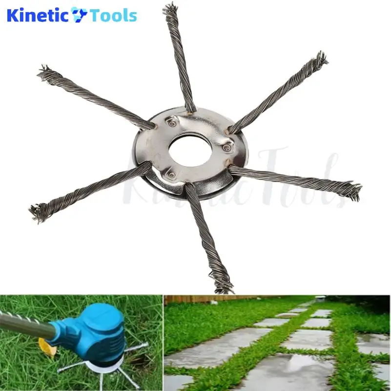 Steel Wire Wheel Head Grass Trimmer Head Cutter Accessories Mowoer Parts Lawn Mower Parkside Lawnmower Brushhead Heads Garden