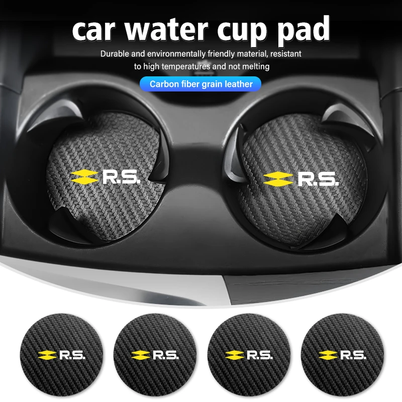 2 шт., держатель для стаканов с нескользящей подставкой, подходит для Renaul RS, Kadjar, Captur Clio Megane 2, 3, 4, RS, Koleos, Logan