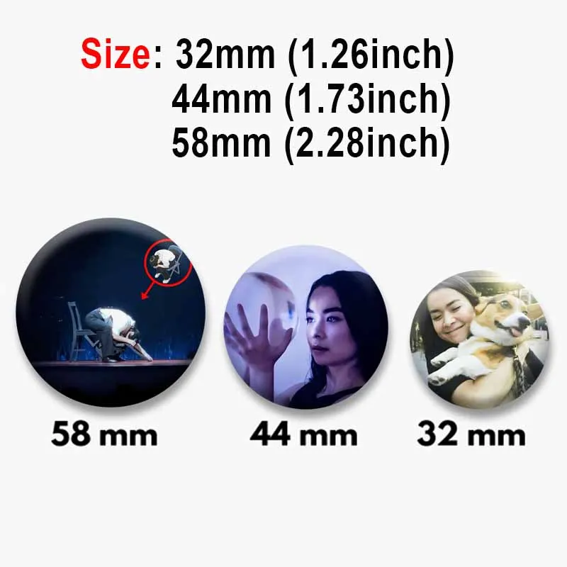 الإبداعية مضحك أنا أحب ميتسكي جولة بروش البوب المغني مجوهرات دبوس لحقيبة الملابس ديكور مخصص شارة التلبيب هدية للأطفال الأصدقاء