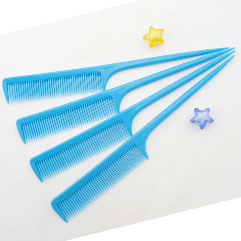 3ชิ้น/ล็อตเครื่องสำอางค์หางหวีผมหวีจัดแต่งทรงผมพลาสติกทนความร้อน Tail Comb สำหรับ Back Combing,ราก Teasing,เพิ่ม Volume