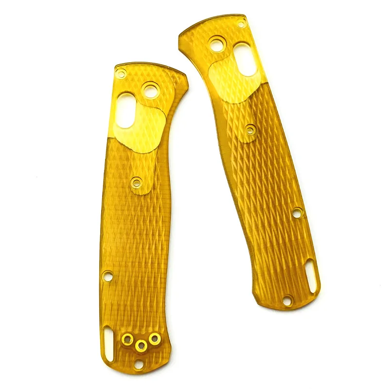 Imagem -04 - Transparente Pei Folding Knife Handle Escalas Patches para Genuine Benchmade Bugout 535 Facas Faça Você Mesmo Fazendo Acessórios Nova Parte Par