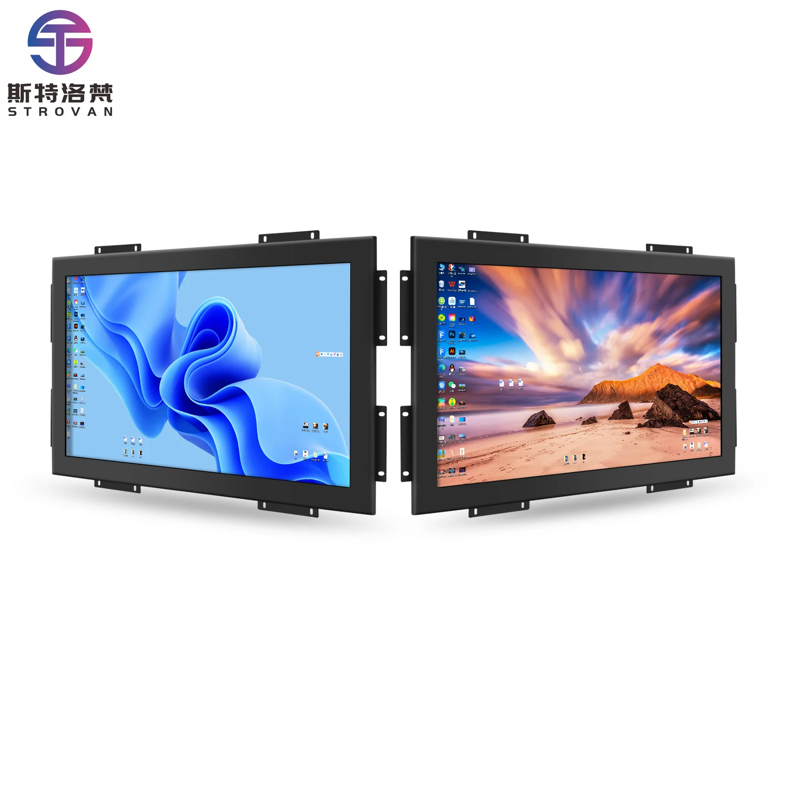 7/10.4/19/23.8 بوصة تعمل باللمس الصناعي المدمج المضادة للتدخل عالية الوضوح التحكم الصناعي بالسعة العرض #1