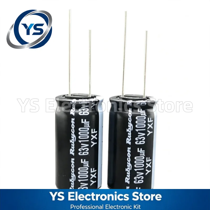 Rubycon YXF Series 63V1000UF 16x31.5mm 63YXF1000MEFCGC16X31.5 1000UF63V Electrolytic Capacitor New Original Capacitors 20%