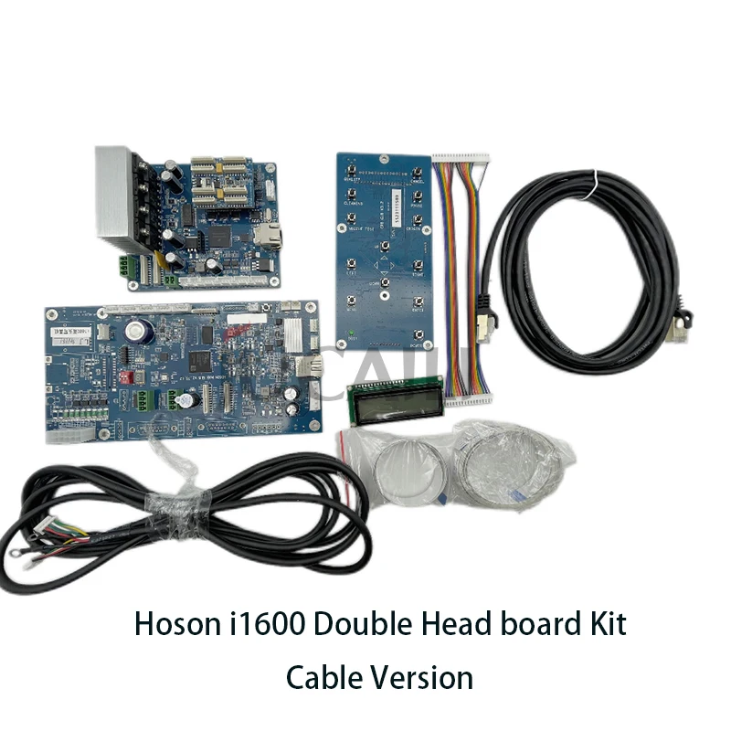 JUCAILI I1600 Network Version Double Heads Board Kit for Hoson I1600 Inkjet Printer Network Black Data Cable Version Plates