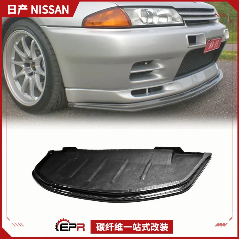 

Suitable for Nissan Ares GTR Skyline R32 Carbon Fiber Front Lip Bag AB Front Shovel Chin with baseplate