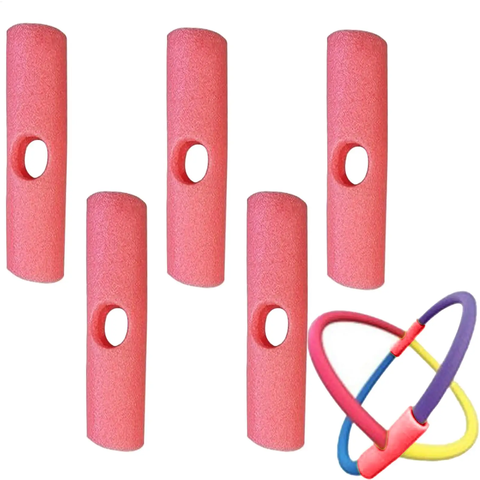 Connecteur de poteau de natation EPE 1 ou 2 trous croisés, connecteur de nouilles de natation, connecteur de bâton de mousse de nouilles de piscine, 5 pièces
