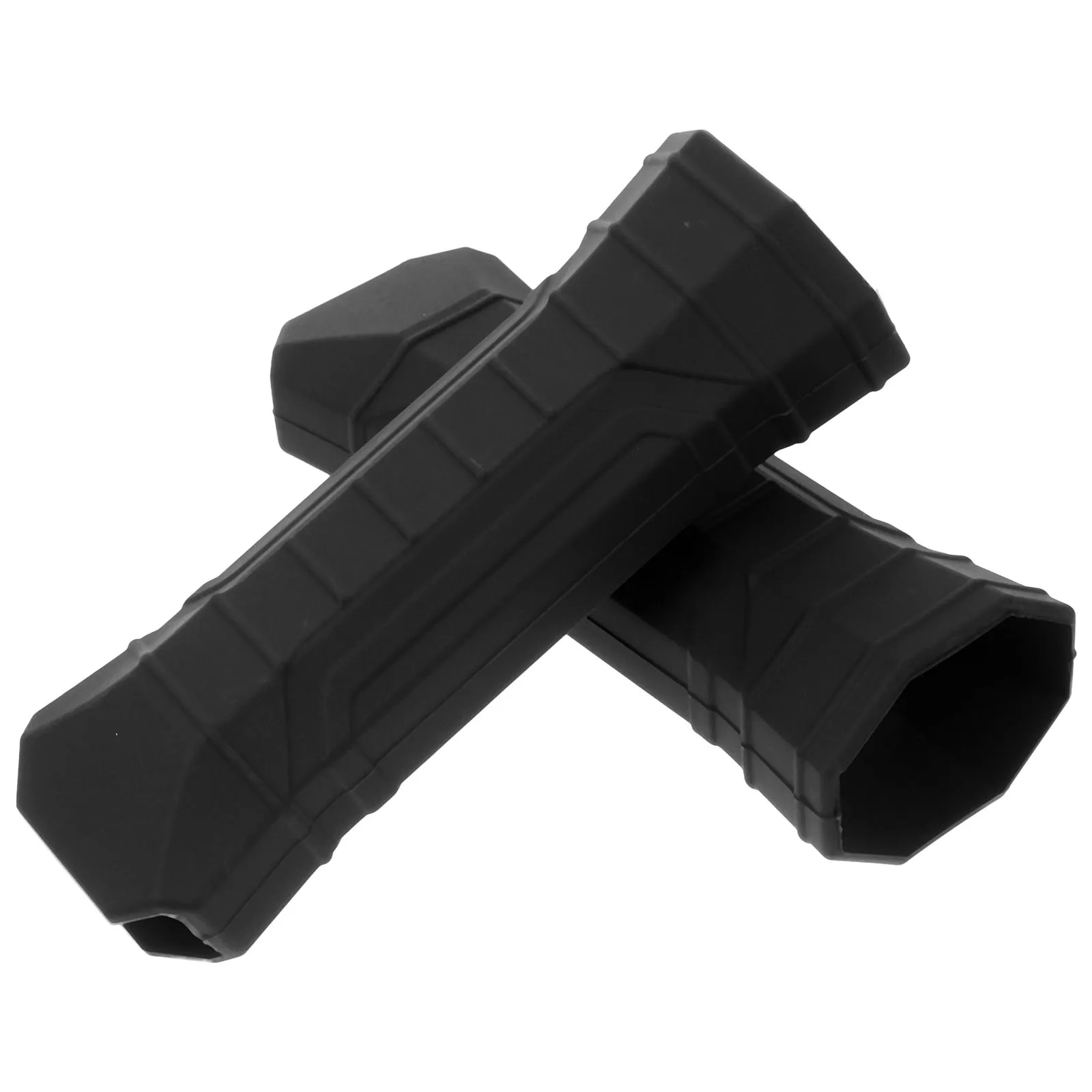 

2 Pcs Anti-slip Handle Cover Silica Gel Racket Grips Comfortable Sleeve Black Pickleball Paddle Accessories Dirty