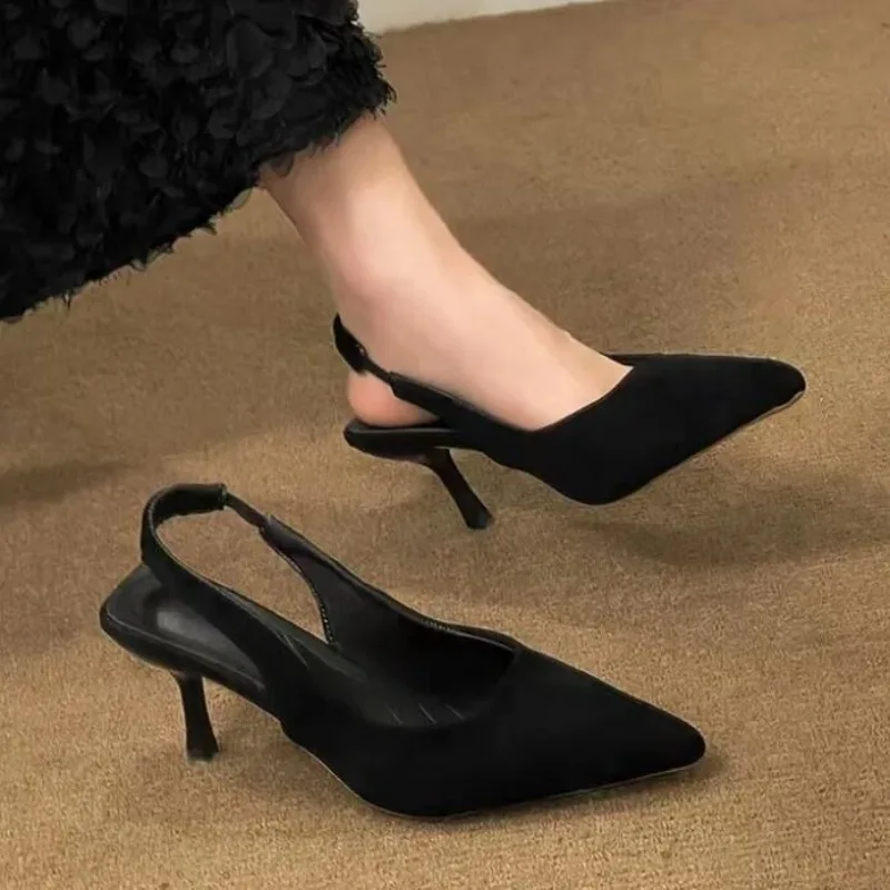 

Fashion Women's Pointed High Heels Sandals Banquet Dress Wedding Party Pumps Designer Slingbacks Elegant Slingback Shoes Pumps